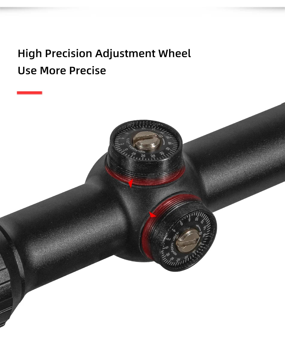 FIRE WOLF 1-4x20 Illuminated Green/Red Dot Rifle Scope