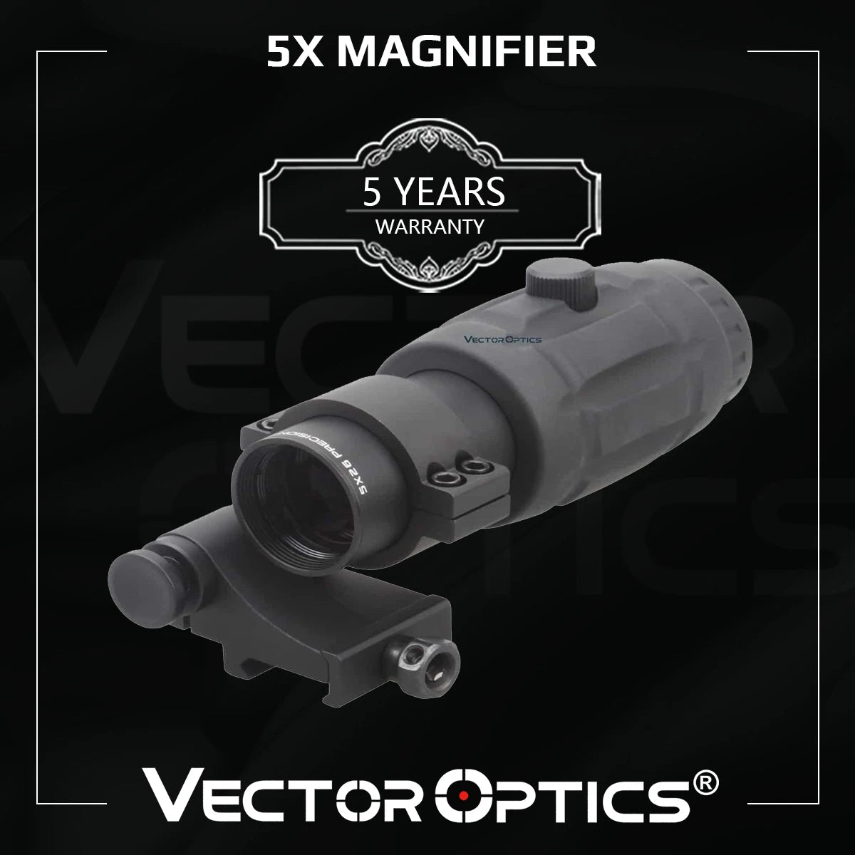 5x Magnifier Vector Optics Adjustable Red Dot Sight