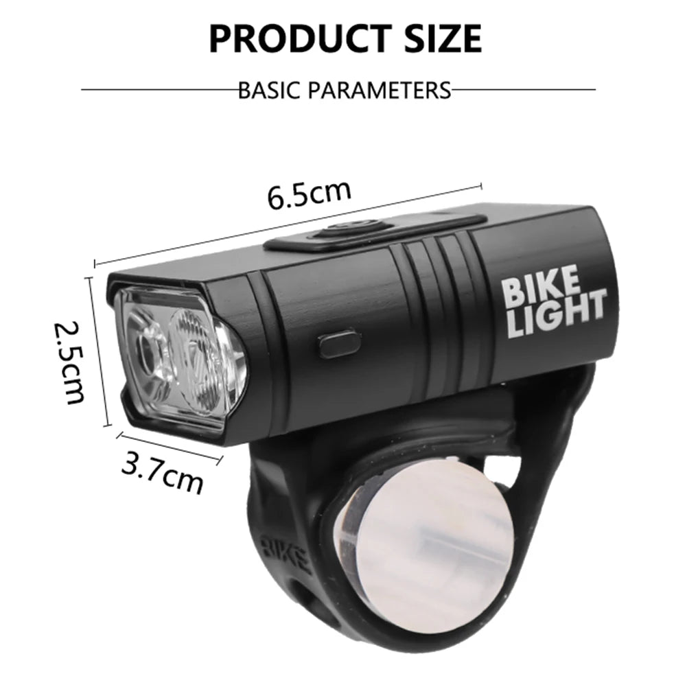 1-3P LED Front USB Rechargeable 800LM Headlight