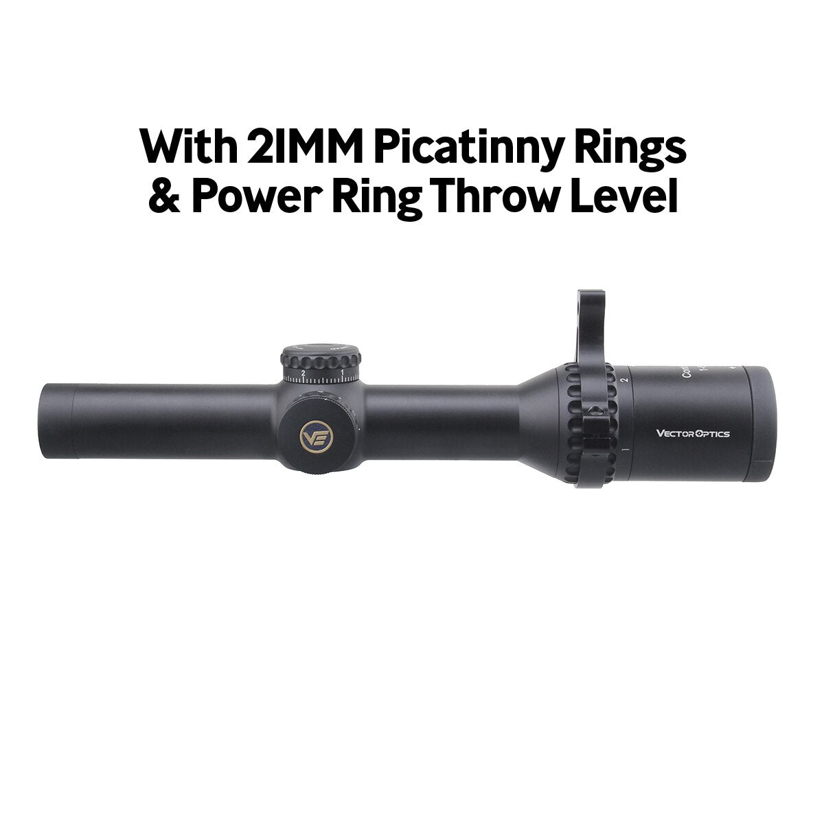 Vector Optics Continental 1-6x24 Tactical LPVO Riflescope