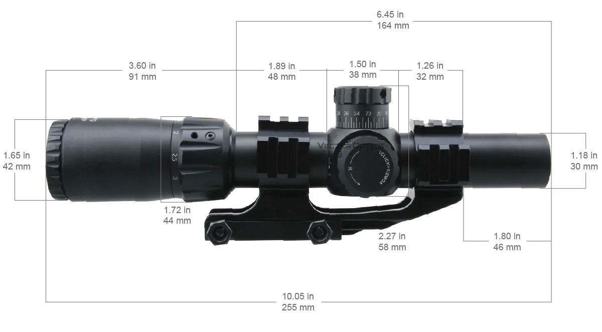 Vector Optics 1-4x24 1-6x24 SFP/FFP LPVO Riflescope