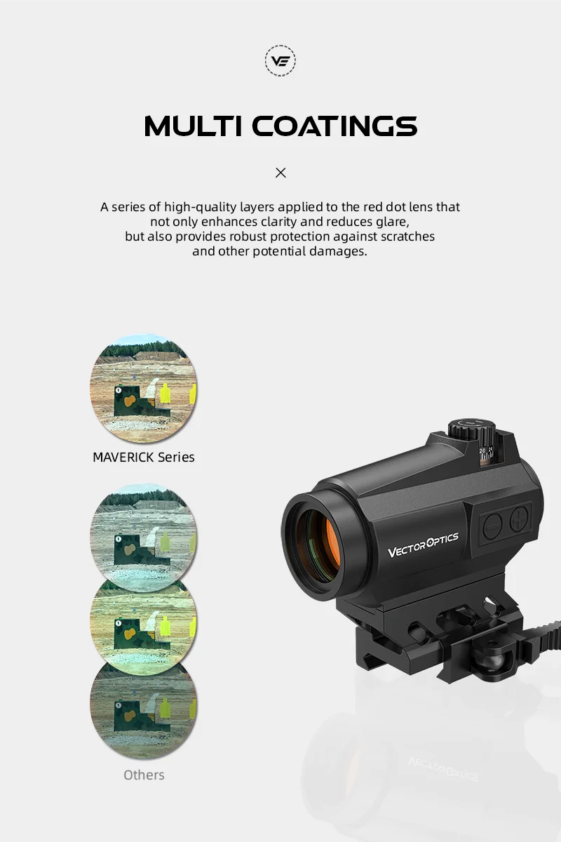 Vector Optics Maverick-II Plus 1x22 Double-Reticle Red Dot Sight