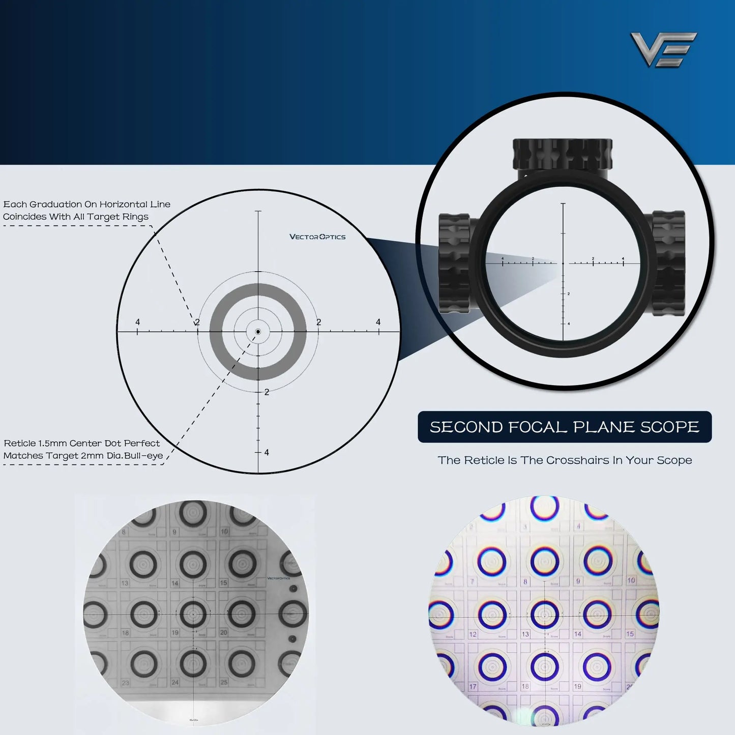 Vector Optics Sentinel-X 10-40x50 Center Dot Riflescope