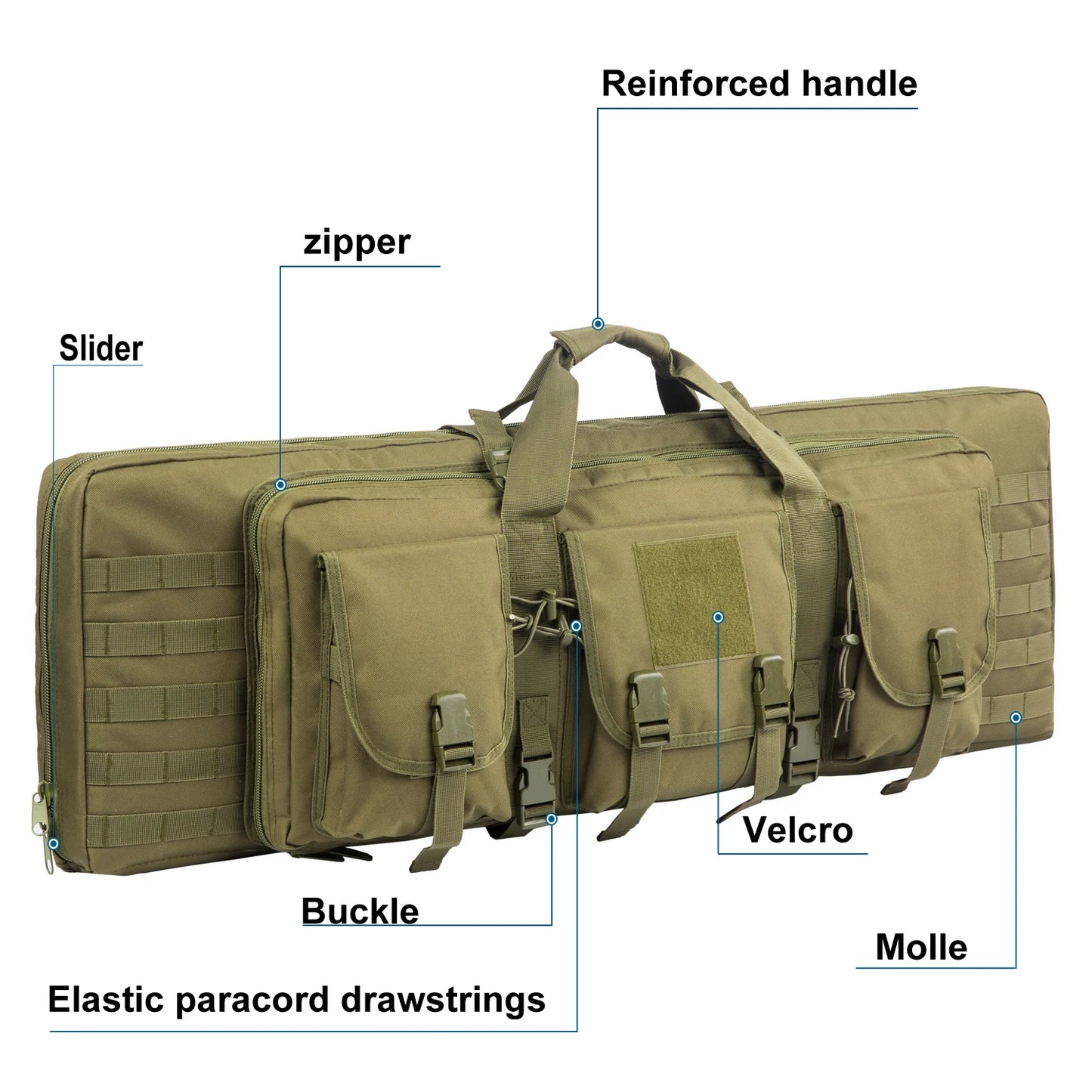 Waterproof Tactical Rifle Double Gun Case