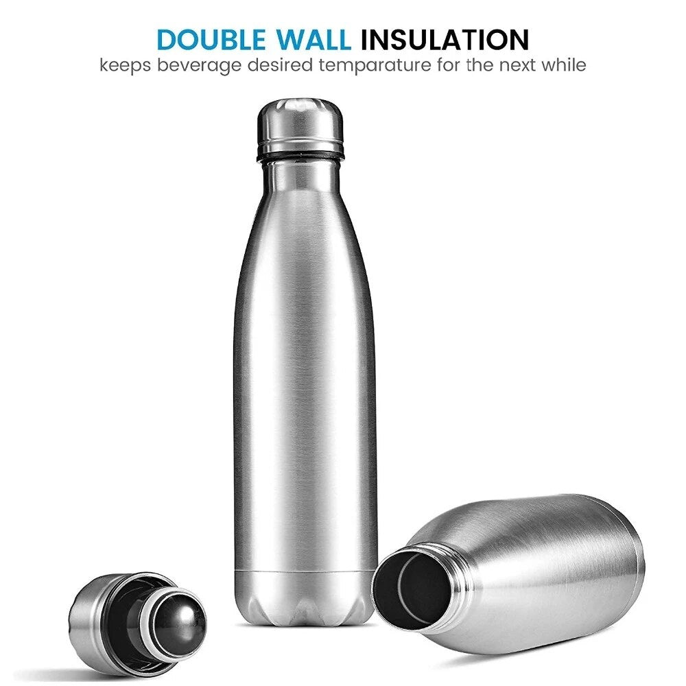 Double Wall Insulated Steel Water Bottle