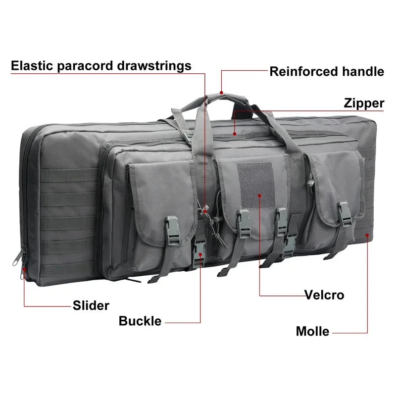 Waterproof Tactical Rifle Double Gun Case