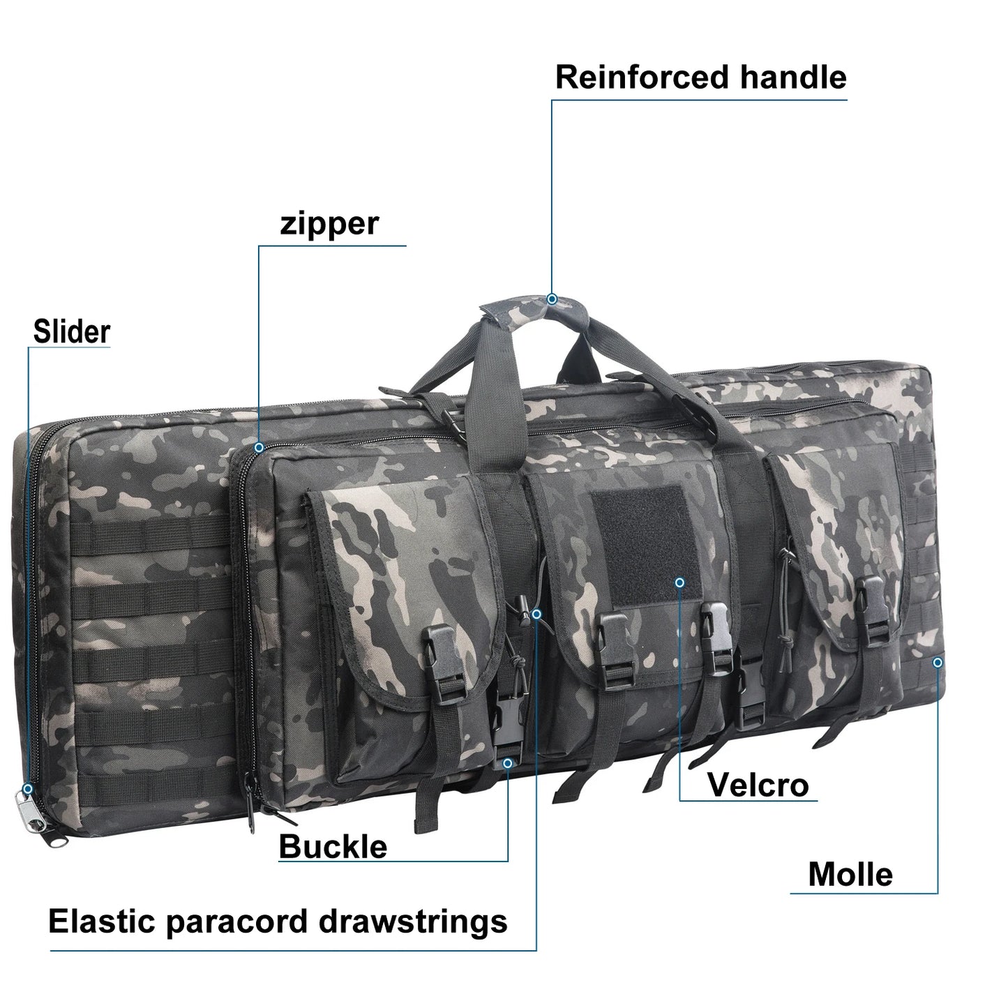 Waterproof Tactical Rifle Double Gun Case