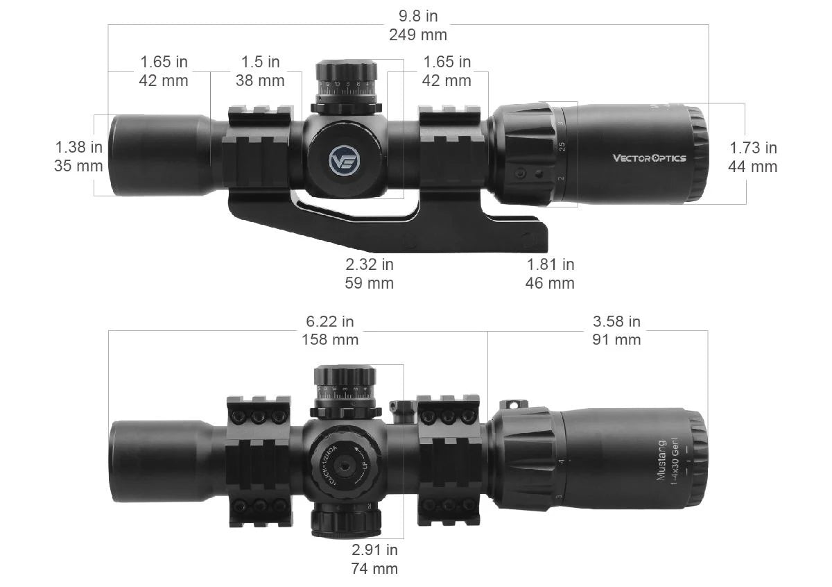 Vector Optics 1-4x24 1-6x24 SFP/FFP LPVO Riflescope