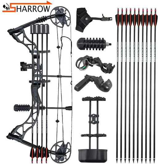 35-70lbs Right Hand Shooter Compound Bow and Arrow Set