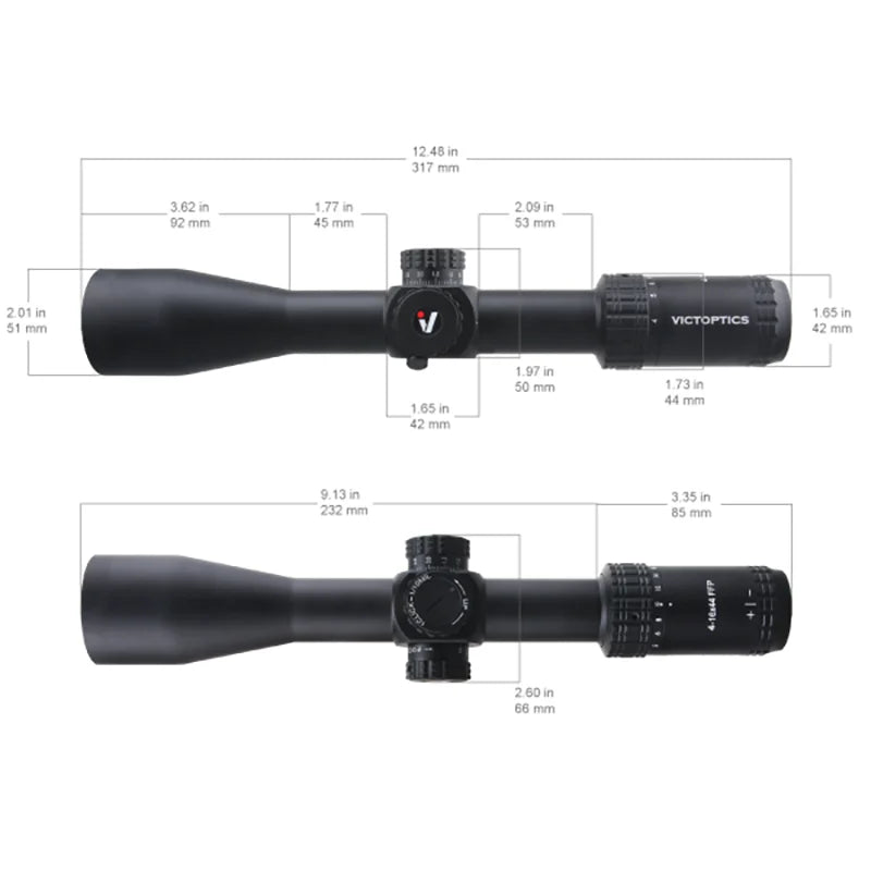 Victoptics S4 4-16x44 FFP SFP Riflescpe