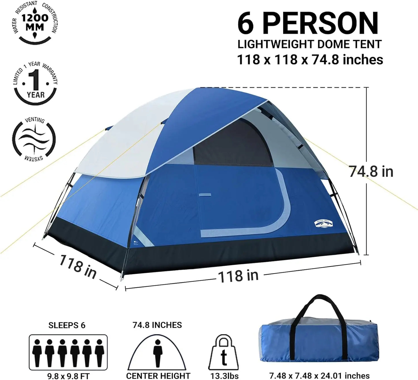 6 Person Dome Tent