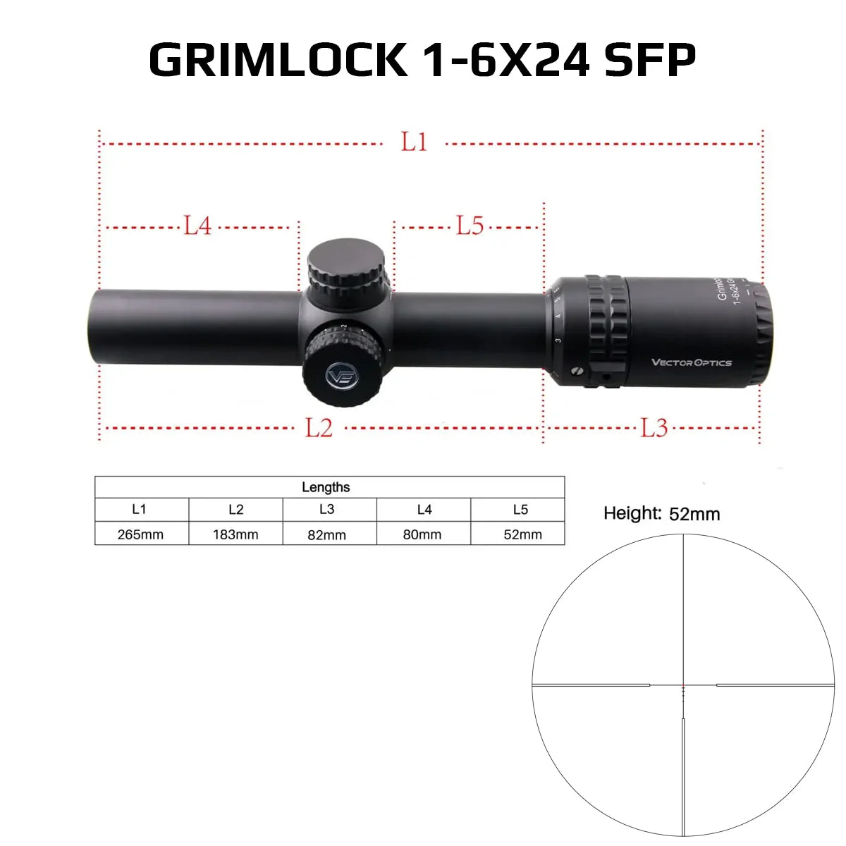 Vector Optics 1-4x24 1-6x24 SFP/FFP LPVO Riflescope