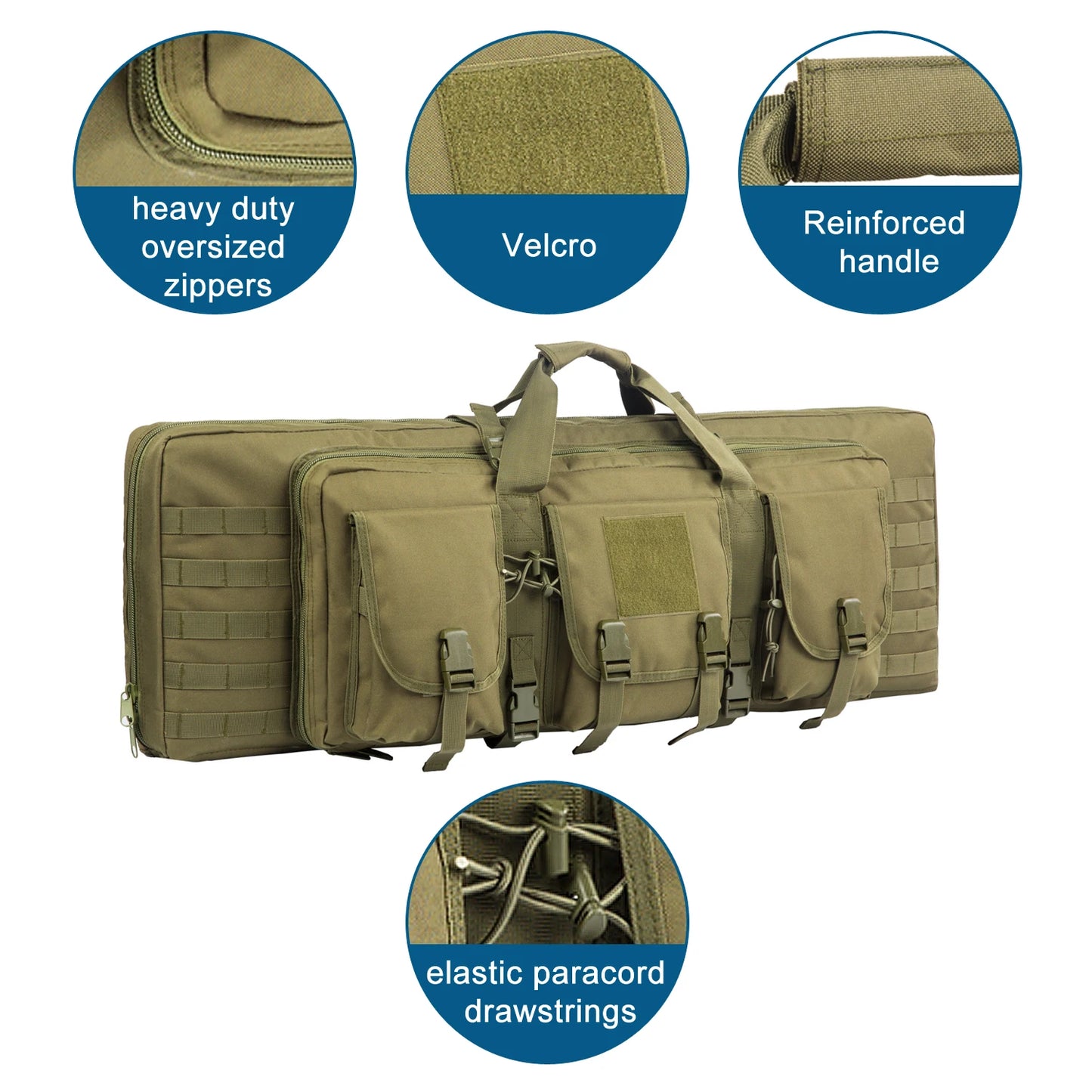 Waterproof Tactical Rifle Double Gun Case