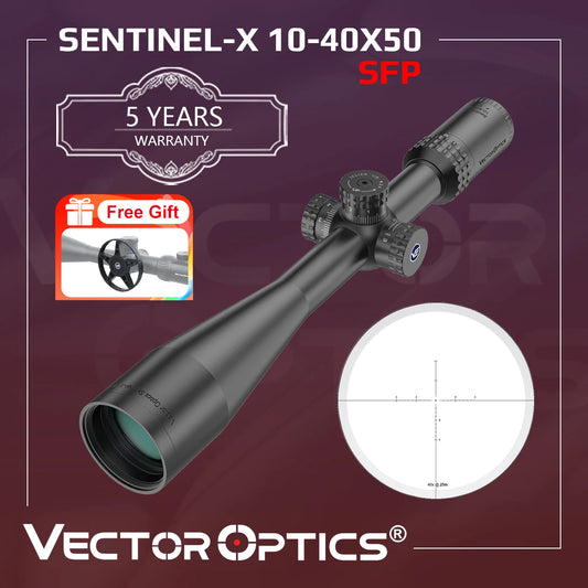 Vector Optics Sentinel-X 10-40x50 Center Dot Riflescope