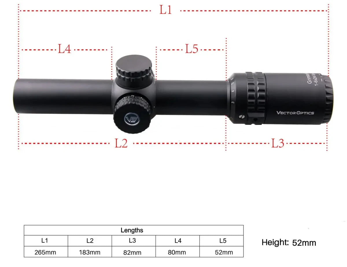 Vector Optics 1-4x24 1-6x24 SFP/FFP LPVO Riflescope