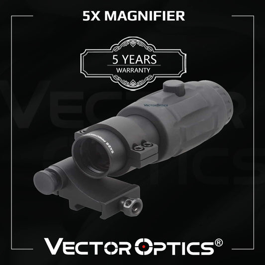 5x Magnifier Vector Optics Adjustable Red Dot Sight