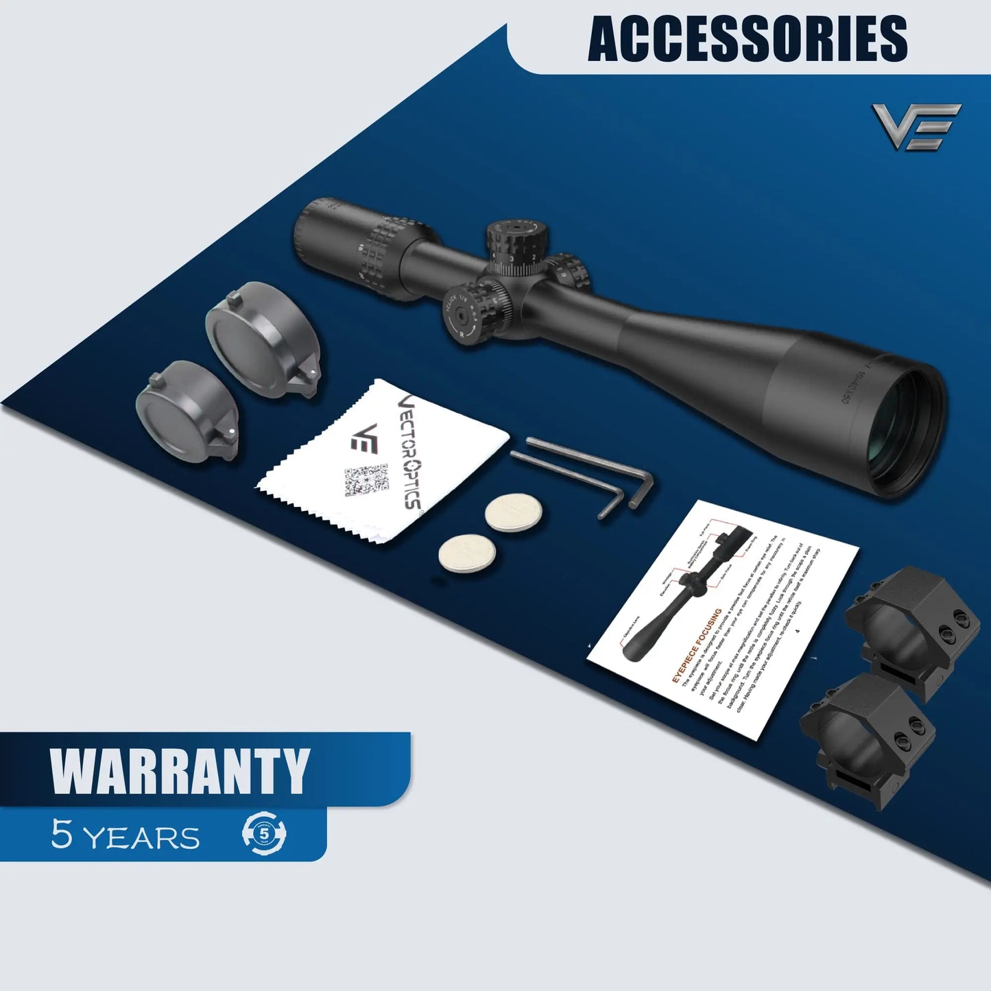 Vector Optics Sentinel-X 10-40x50 Center Dot Riflescope