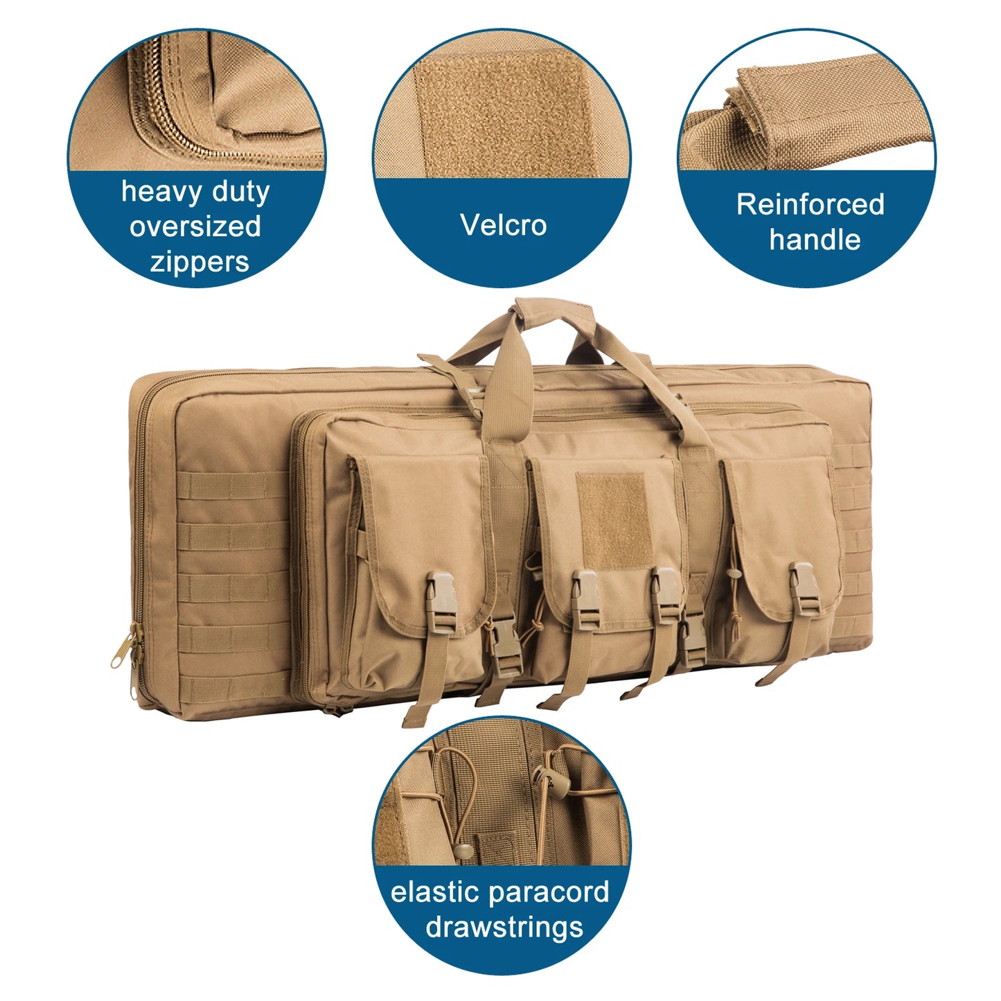 Waterproof Tactical Rifle Double Gun Case